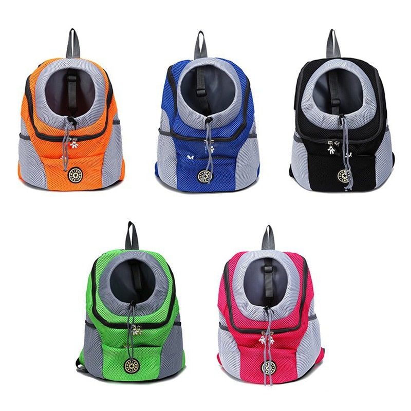 Pet Carrier Backpack Breathable Mesh Shoulder/Chest Bag