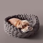 Hand-Woven Pet Bed for Dog Cat