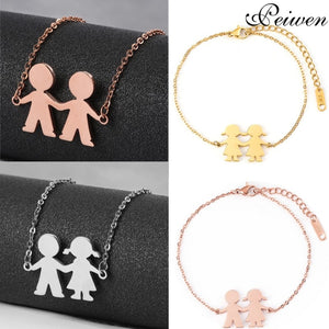 Personalized Names Engraved Bracelet for Couple Women Men