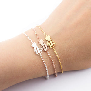 Tropical Pineapple-Shaped Fruit Adjustable Bracelet