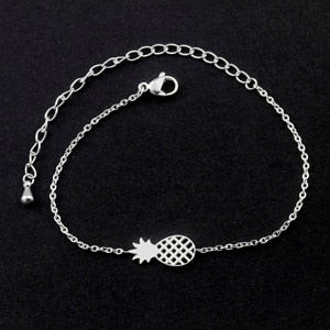 Tropical Pineapple-Shaped Fruit Adjustable Bracelet