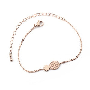 Tropical Pineapple-Shaped Fruit Adjustable Bracelet