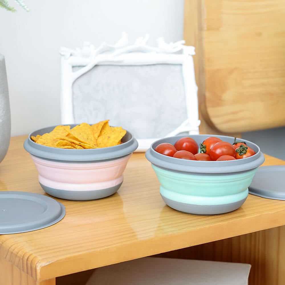 Set of 3 pcs Foldable Silicone Food Container Bowls