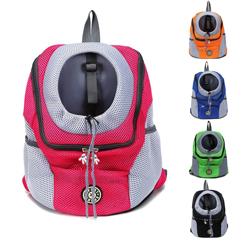 Pet Carrier Backpack Breathable Mesh Shoulder/Chest Bag