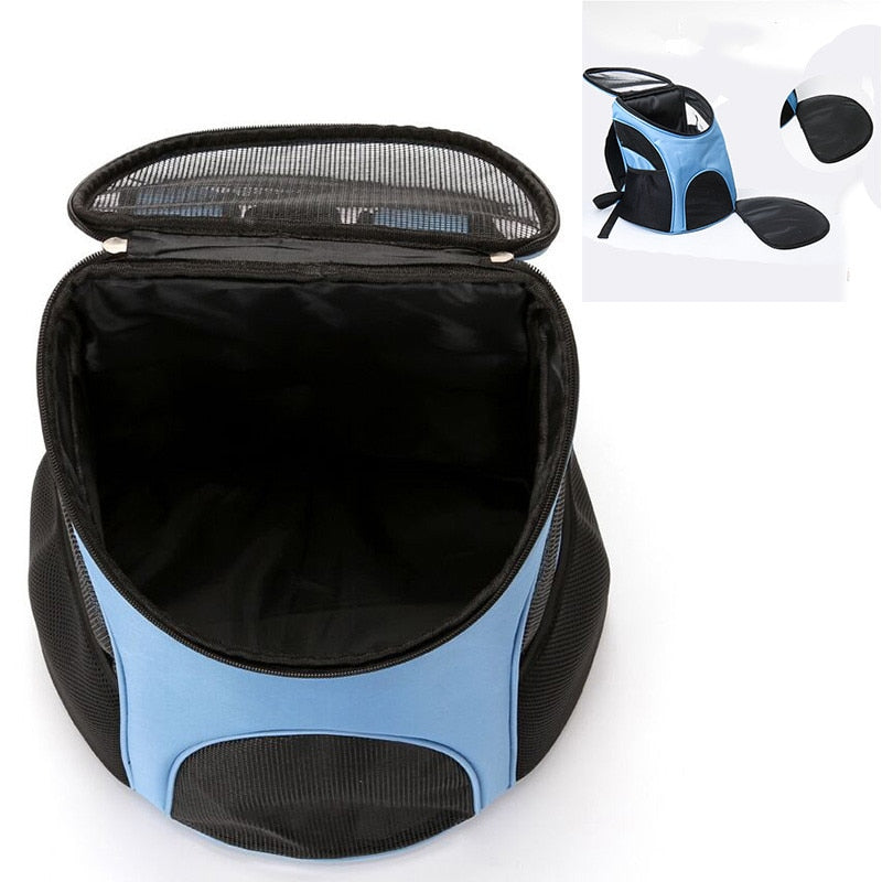 Foldable Pet Small Dog Cat Carrier Backpack