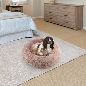 Pet Bed Fluffy Donut Round Sofa for Small, Medium, Large Dogs and Cats