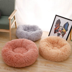 Pet Bed Fluffy Donut Round Sofa for Small, Medium, Large Dogs and Cats