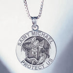 Saint Michael, the Archangel - Protects Us Pendant Necklace