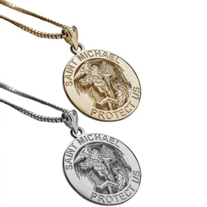 Saint Michael, the Archangel - Protects Us Pendant Necklace