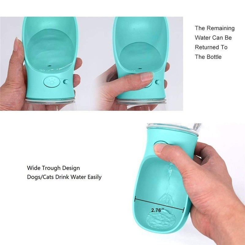 Portable Pet Water Bottle Dispenser Feeder