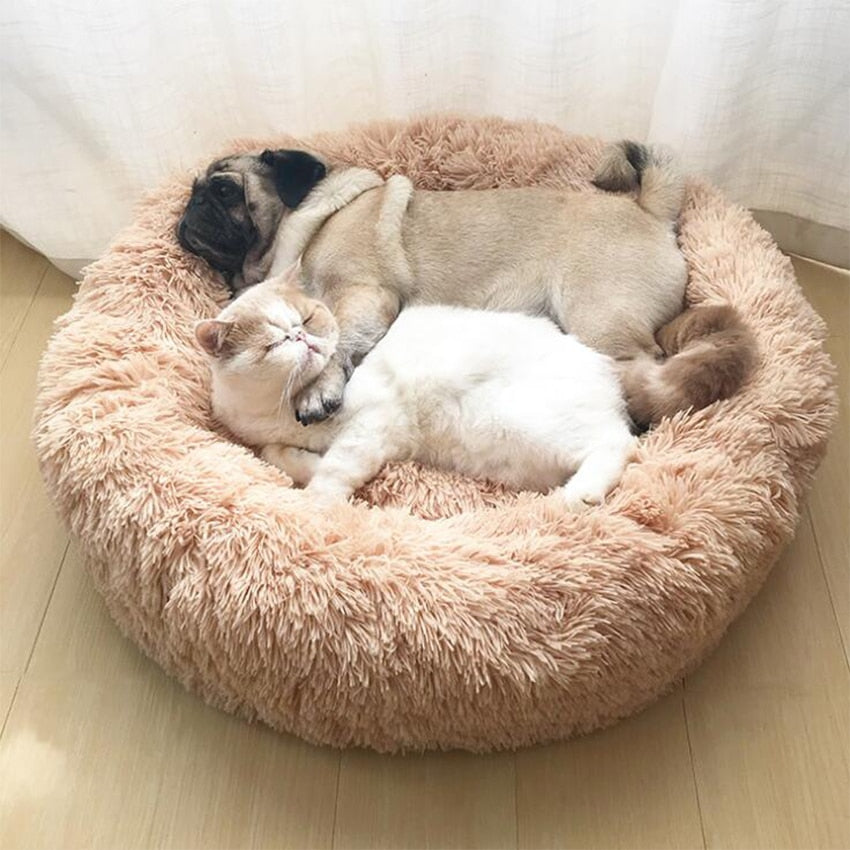 Pet Bed Fluffy Donut Round Sofa for Small, Medium, Large Dogs and Cats