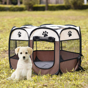 Pet Cage Tent Foldable Pet House Cage Playpen Fence