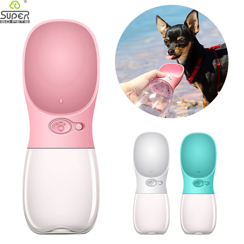 Portable Pet Water Bottle Dispenser Feeder