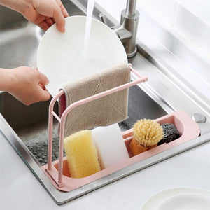 Kitchen Sink Telescopic Organizer Adjustable Drain Rack Storage