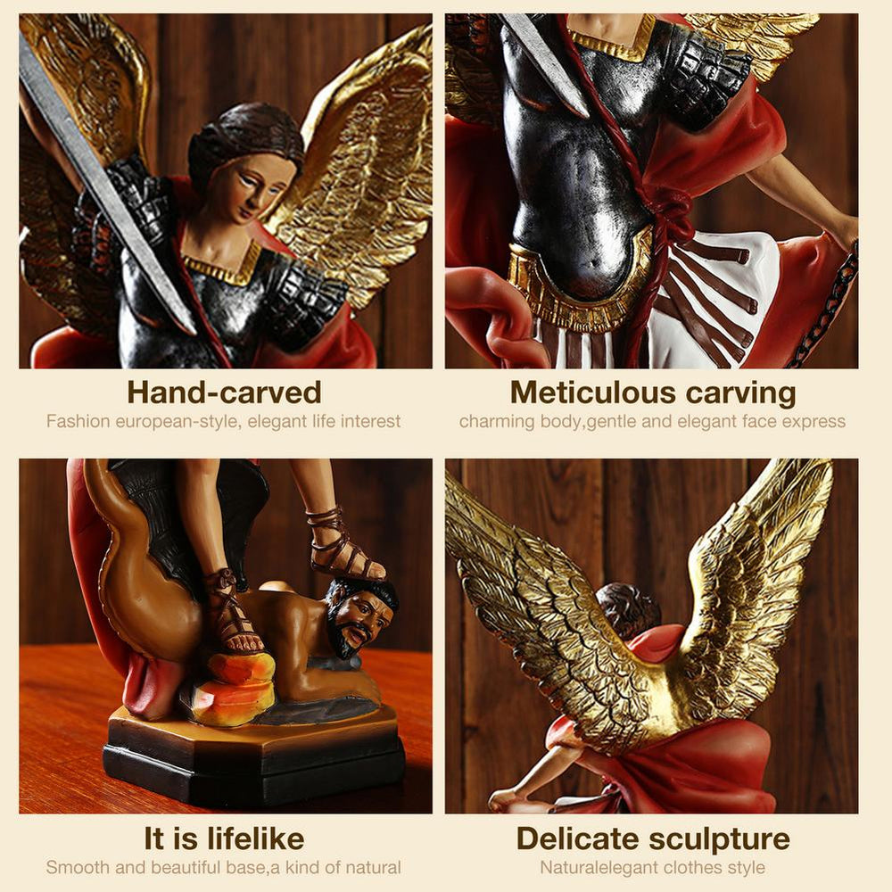 Angel and Demon Battle Home Resin Statue Decor