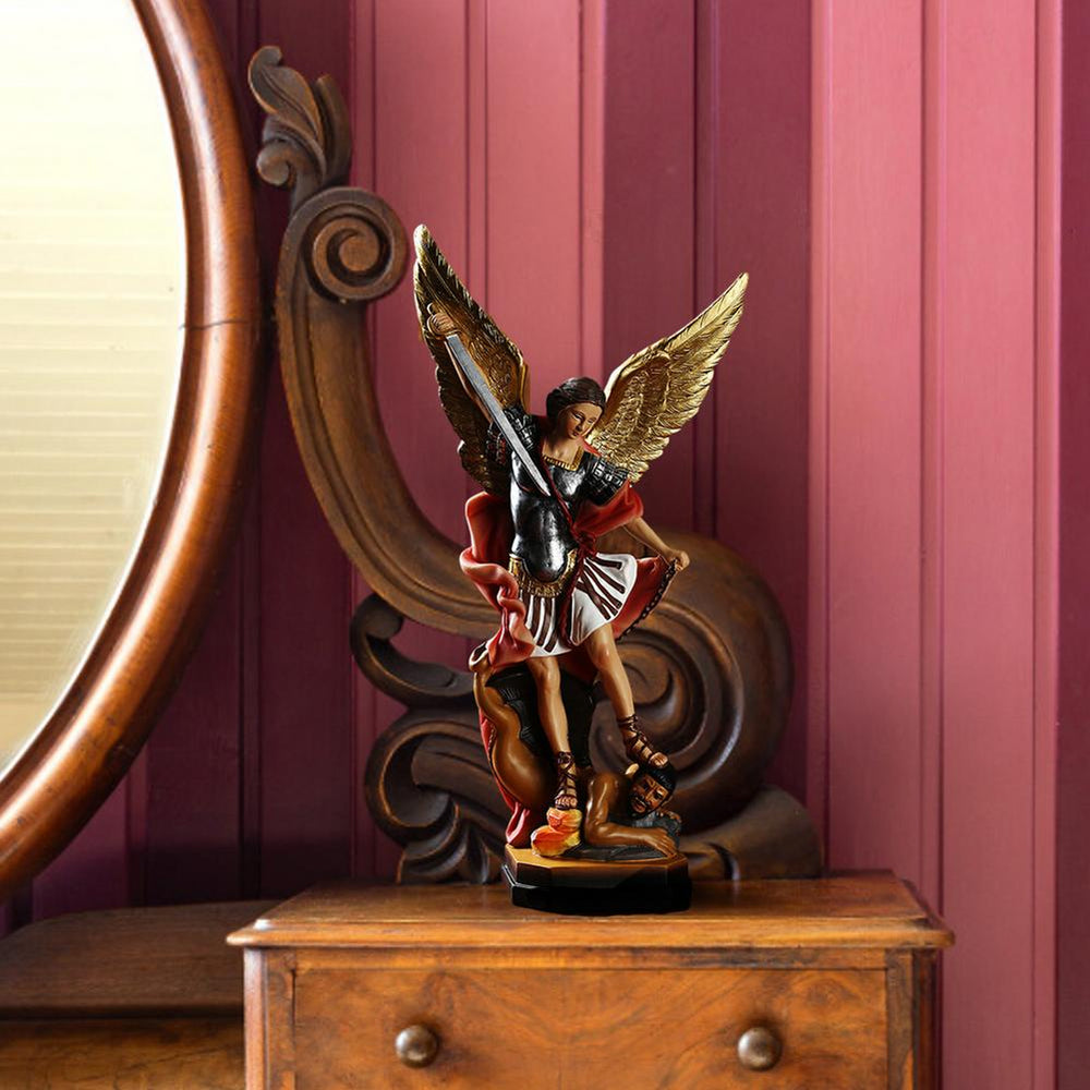 Angel and Demon Battle Home Resin Statue Decor