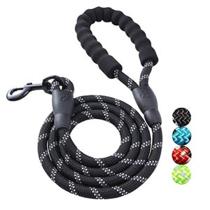 Heavy Duty Dog Leash 5' (1.5m) Reflective Dog Leash with Padded Handle for Medium Large Dog