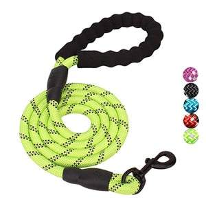 Heavy Duty Dog Leash 5' (1.5m) Reflective Dog Leash with Padded Handle for Medium Large Dog