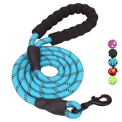 Heavy Duty Dog Leash 5' (1.5m) Reflective Dog Leash with Padded Handle for Medium Large Dog