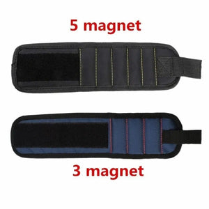 Magnetic Wristband with Strong Magnets for Holding Screws, Nails, Drilling Bits