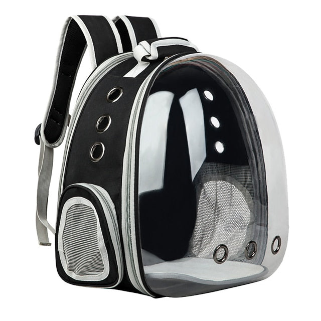 Pet Travel Carrier, Transparent Ventilated Backpack