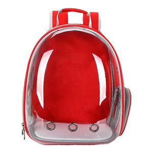 Pet Travel Carrier, Transparent Ventilated Backpack