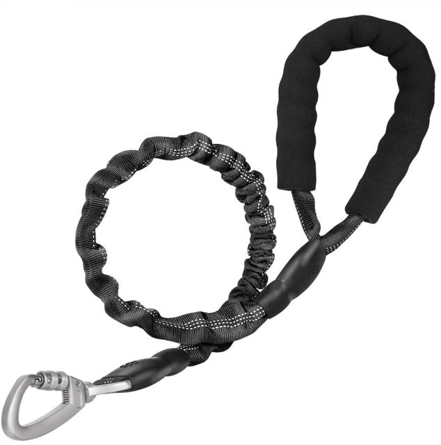 Dog Leash Reflective Rope with Padded Handle and Anti-Pull Mechanism