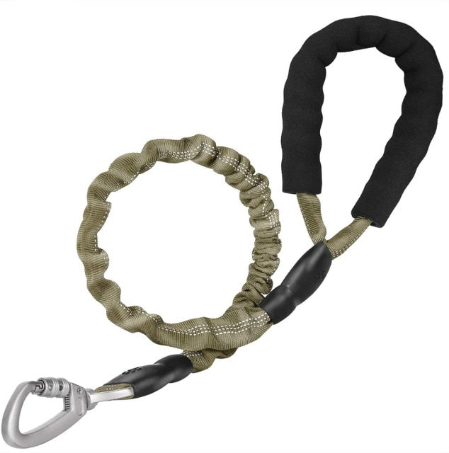 Dog Leash Reflective Rope with Padded Handle and Anti-Pull Mechanism