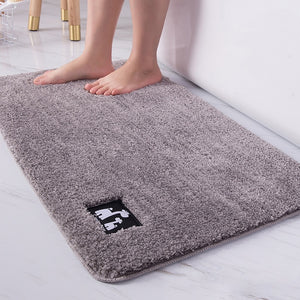 Soft Bath Mat Hand Washable Water-absorbent Bathroom Floor Mat