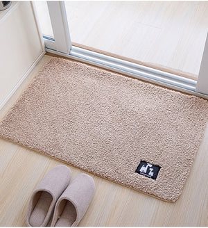 Soft Bath Mat Hand Washable Water-absorbent Bathroom Floor Mat