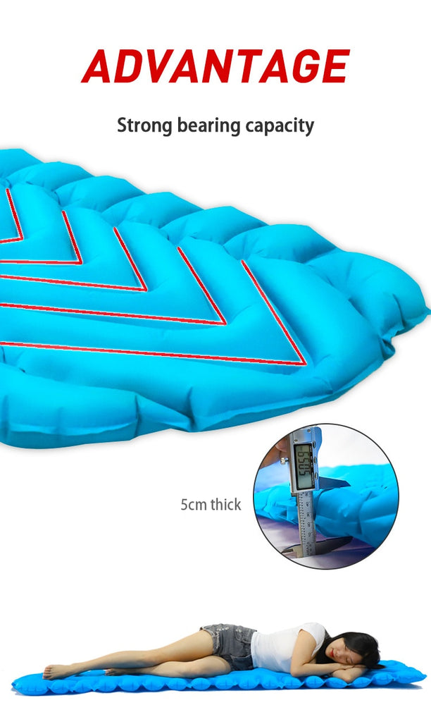 Inflatable Outdoor Camping Sleeping Pad Ultralight Waterproof