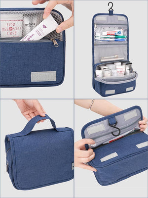 Travel Makeup Bag Waterproof Women Toiletry Bag Oxford Cloth Hanging Foldable Cosmetic Organizer