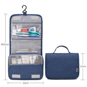 Travel Makeup Bag Waterproof Women Toiletry Bag Oxford Cloth Hanging Foldable Cosmetic Organizer