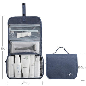 Travel Makeup Bag Waterproof Women Toiletry Bag Oxford Cloth Hanging Foldable Cosmetic Organizer