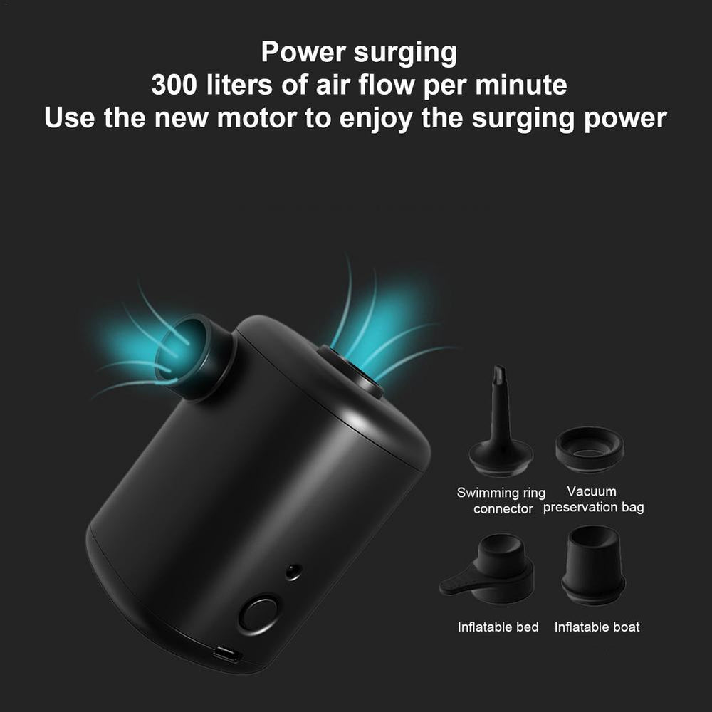 Portable Mini Electric Air Pump with Rechargeable Battery