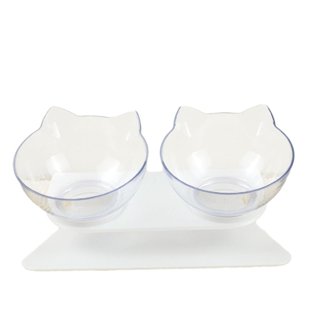 Tilted Cat Bowl/s With Stand