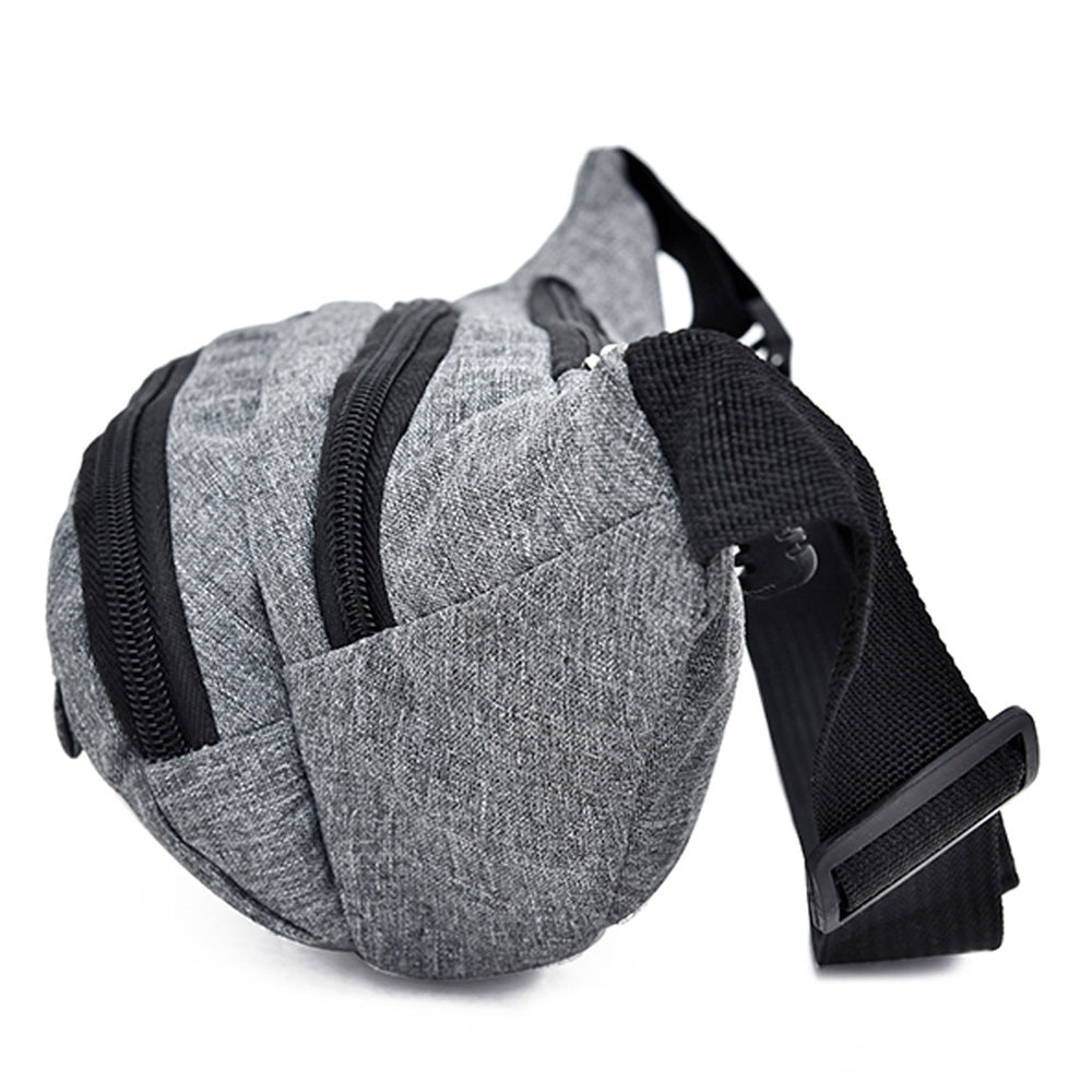 Outdoor Waist Bag Solid Color Zipper