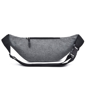 Outdoor Waist Bag Solid Color Zipper