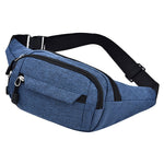 Outdoor Waist Bag Solid Color Zipper