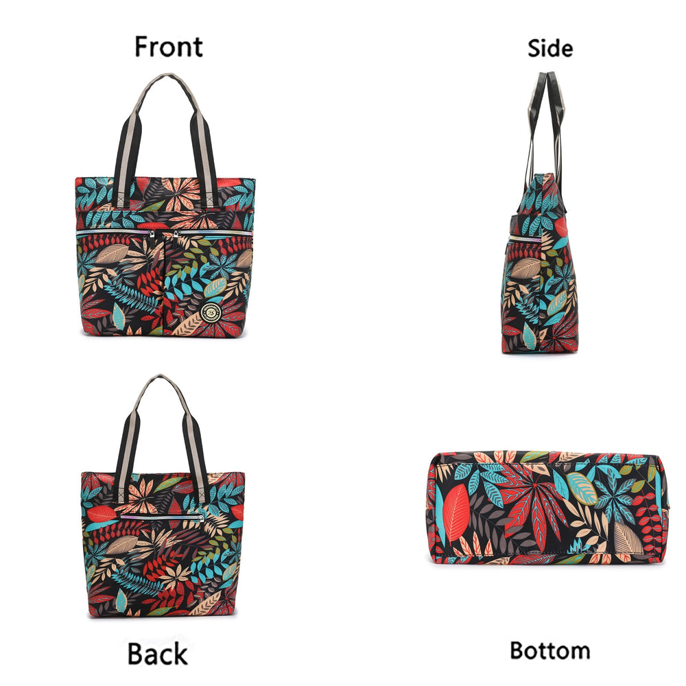 Casual Women's Forest and Floral Design Tote Shoulder Bag