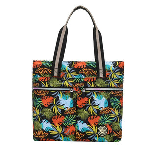 Casual Women's Forest and Floral Design Tote Shoulder Bag