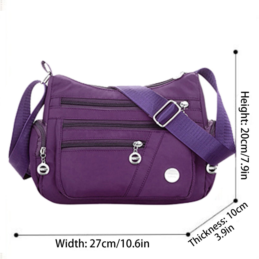 Casual Solid Color Shoulder Crossbody Waterproof Handbag