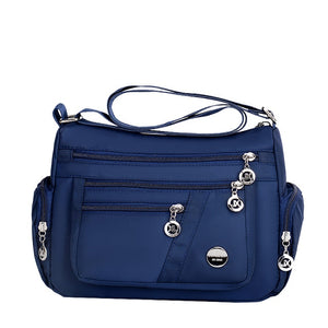 Casual Solid Color Shoulder Crossbody Waterproof Handbag