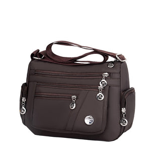 Casual Solid Color Shoulder Crossbody Waterproof Handbag