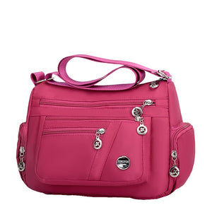 Casual Solid Color Shoulder Crossbody Waterproof Handbag