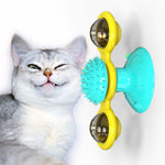 Interactive Rotating Pet Toy with Food Treat Dispenser for Cats and Kittens