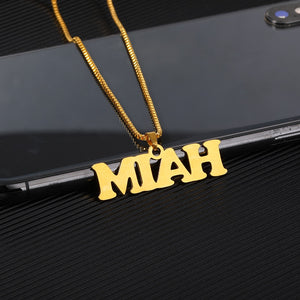 Personalized Name Handmade Custom Jewelry Pendant Necklace for Men and Women