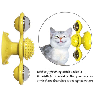 Interactive Rotating Pet Toy with Food Treat Dispenser for Cats Kittens Dogs Puppies