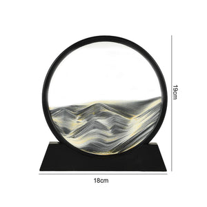 Moving 3D Sand Art Picture Frame Glass Decor