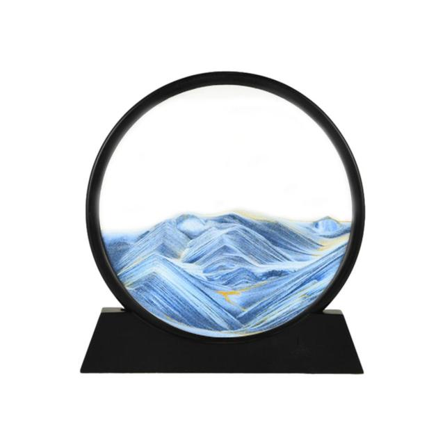 Moving 3D Sand Art Picture Frame Glass Decor